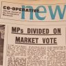 Front page Co-op News common market vote
