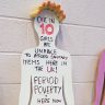 Period Poverty cardboard model