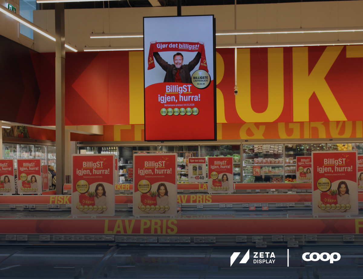 Coop Norway continues store data partnership with ZetaDisplay