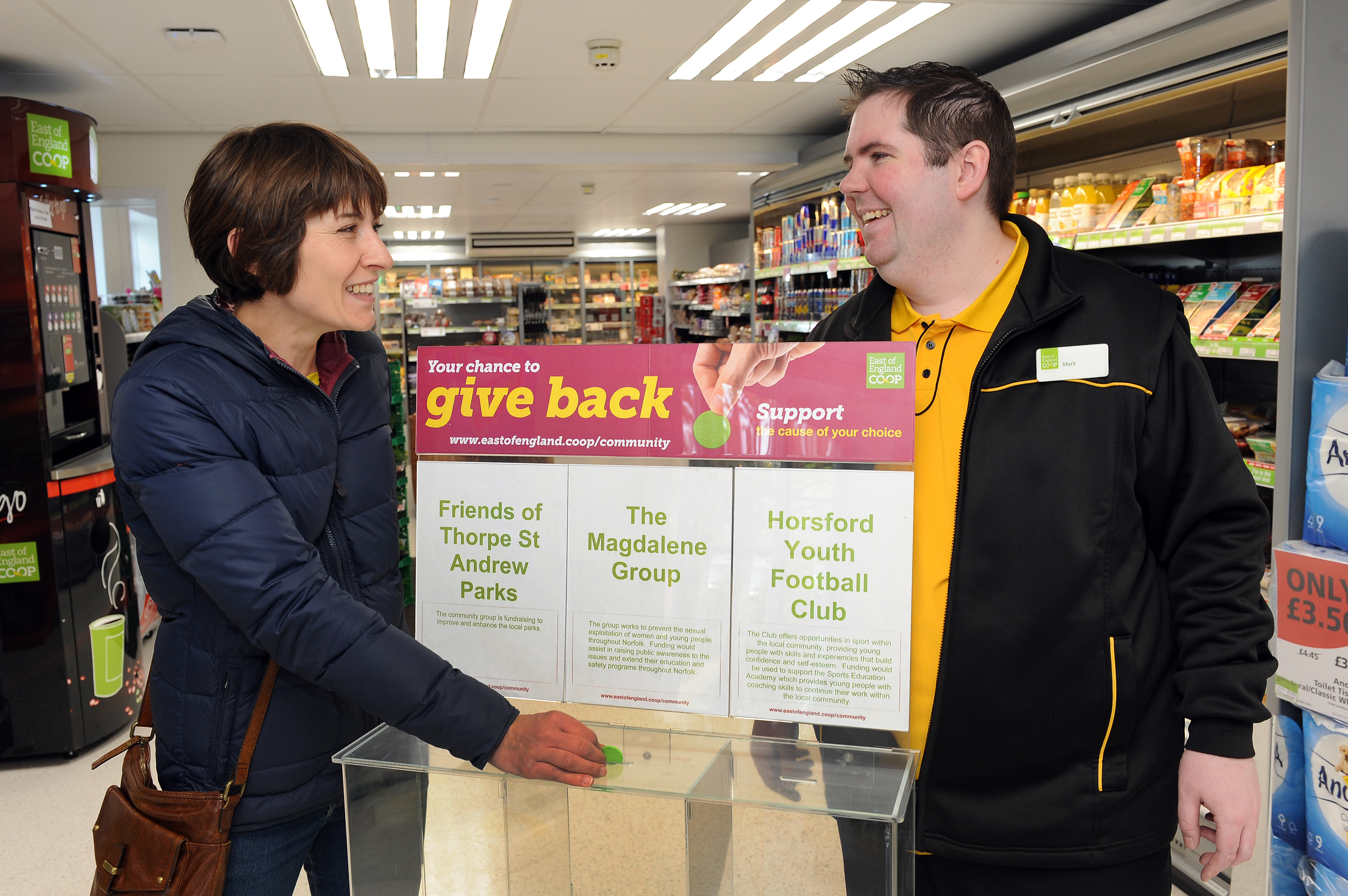 East of England's charity token scheme at Cannerby Lane