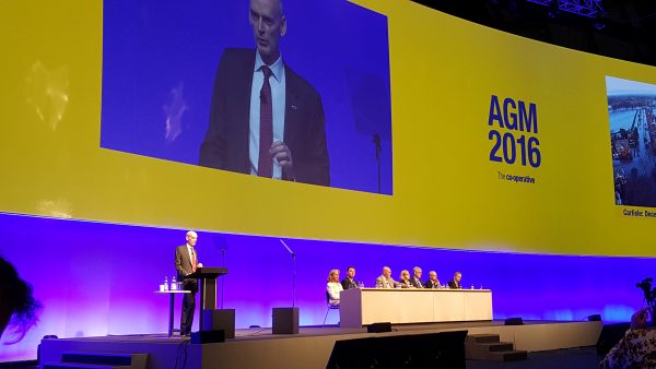 Chief executive Richard Pennycook addressing the AGM on 21 May 2016