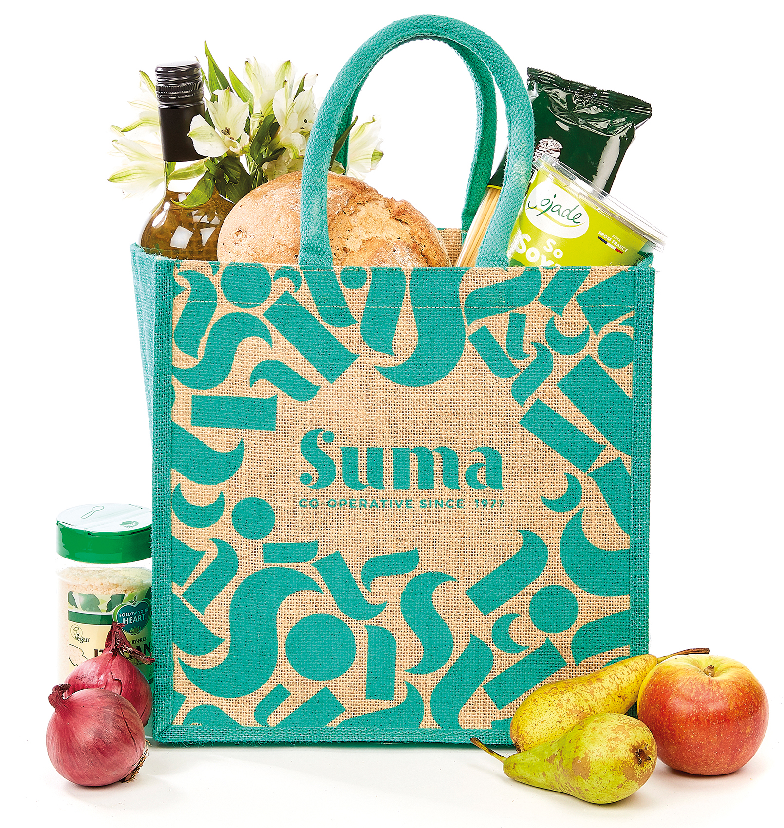 A Suma shopping bag with the new branding