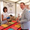 Phil Ponsonby with a local supplier at the Countryfile Live event