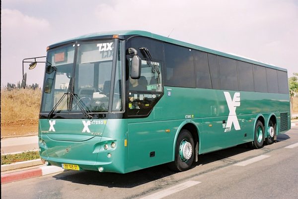 An Egged armoured bus in Israel