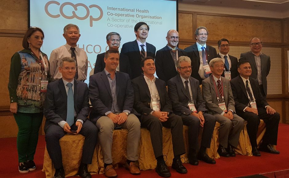 Delegates attending the General Assembly of the International Health Co-operative Organisation